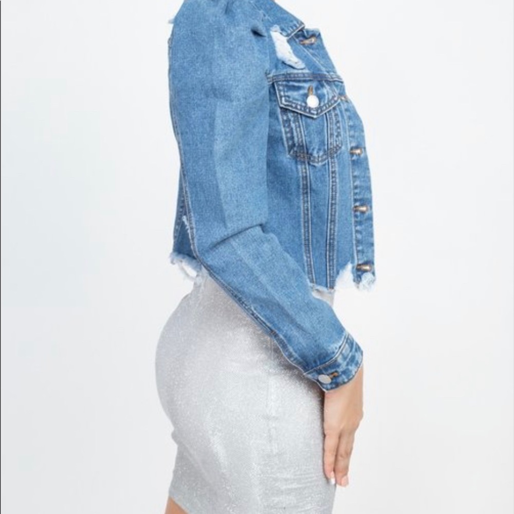 Denim distressed Jacket - Picture 3 of 3